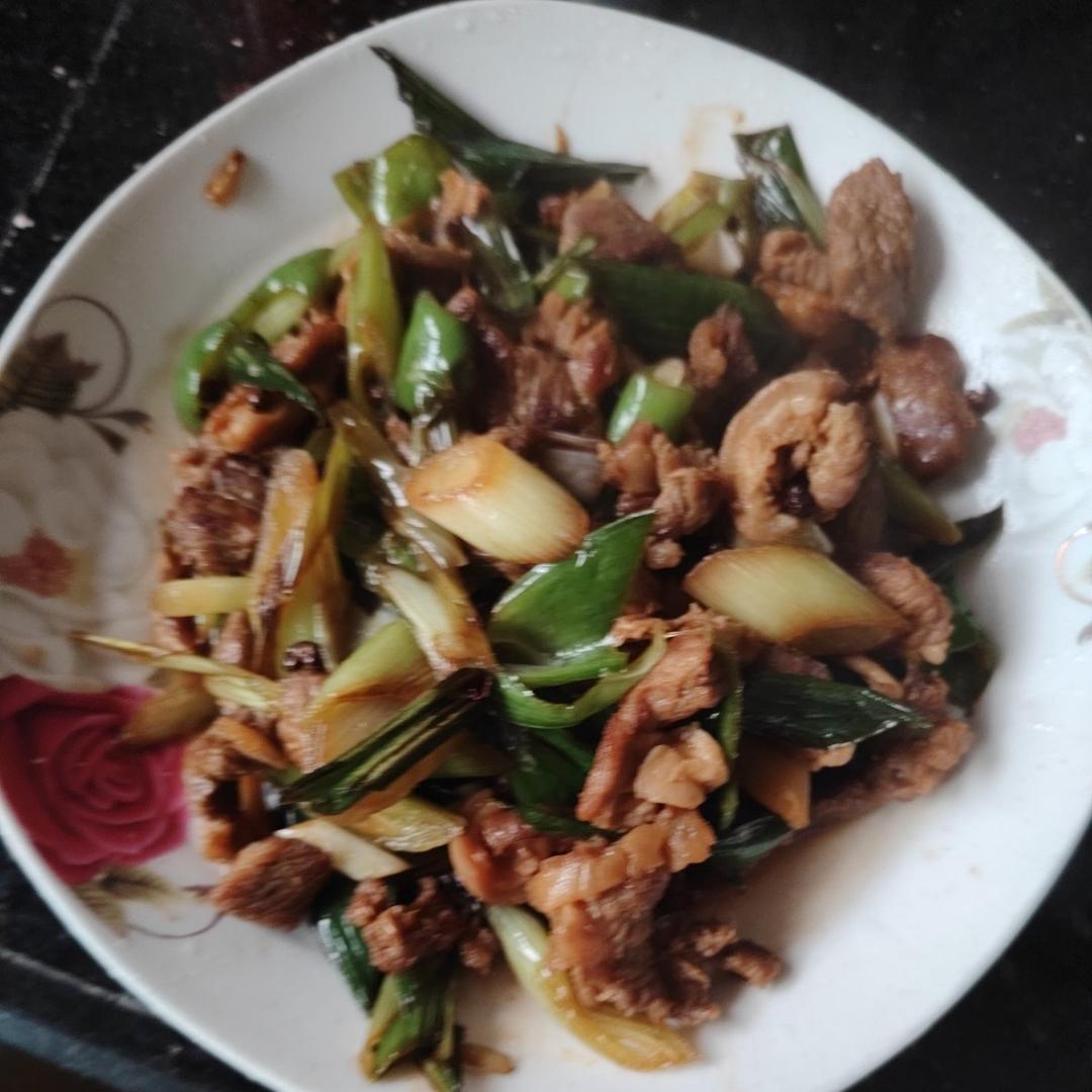 大葱爆羊肉