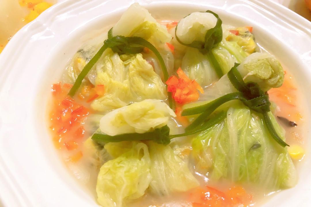 鲜虾白菜包