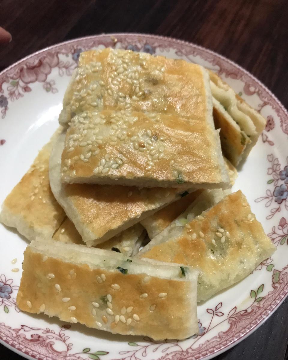 快手发面油酥葱花饼