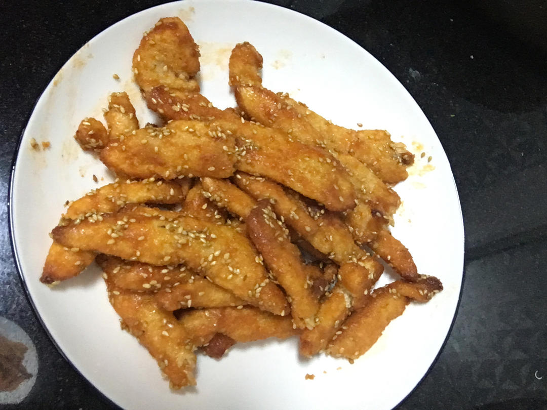 超简单不用油炸的糖醋鸡柳（空气炸锅）