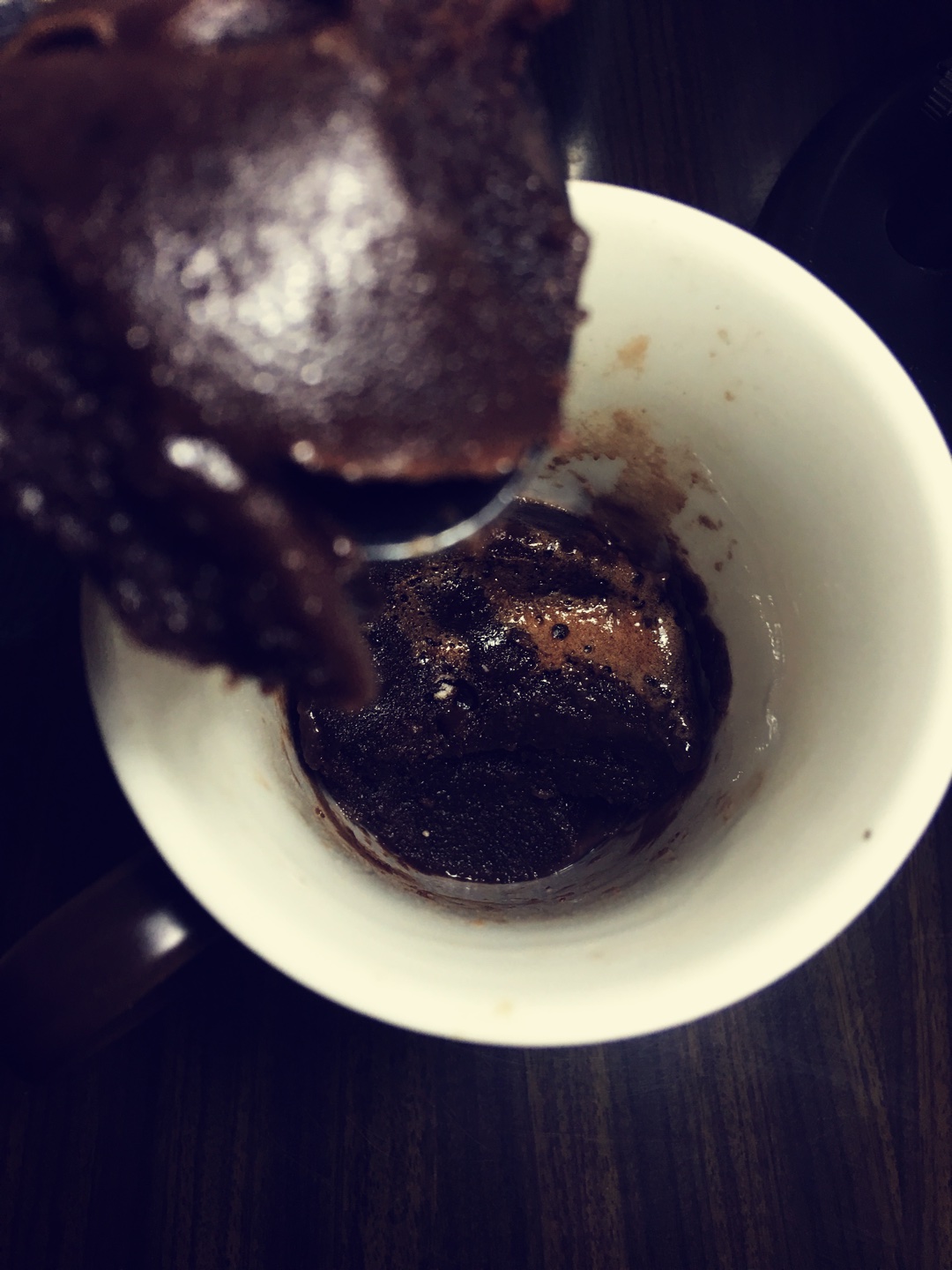 存！@牛奶少女 微波炉湿湿嗒嗒巧克力蛋糕的做法