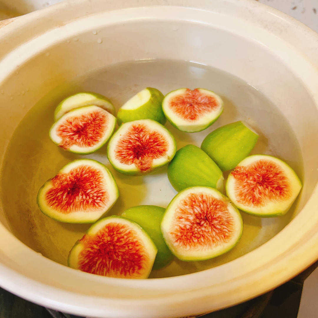 原汁原味💯秋日清甜滋润新鲜无花果浸鸡