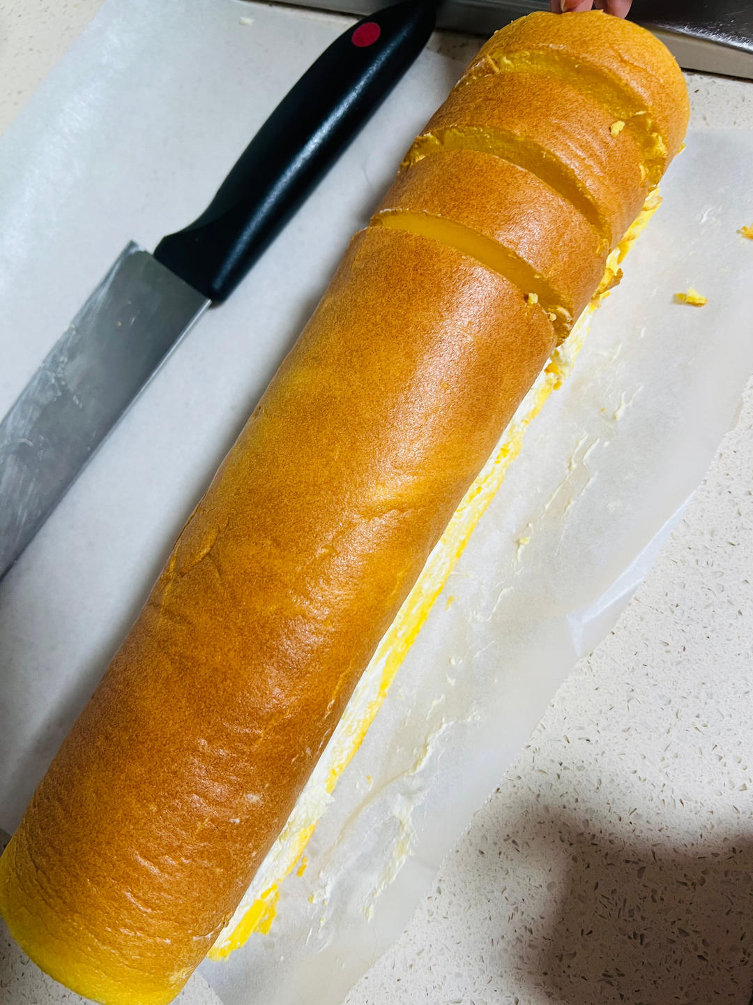 蛋糕卷这样做‼️不掉皮不开裂（小视频食谱）