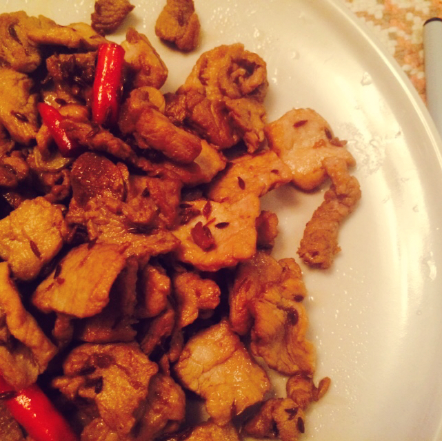 孜然肉片