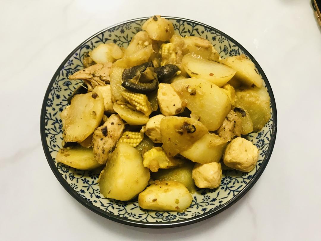 香菇素炖萝卜
