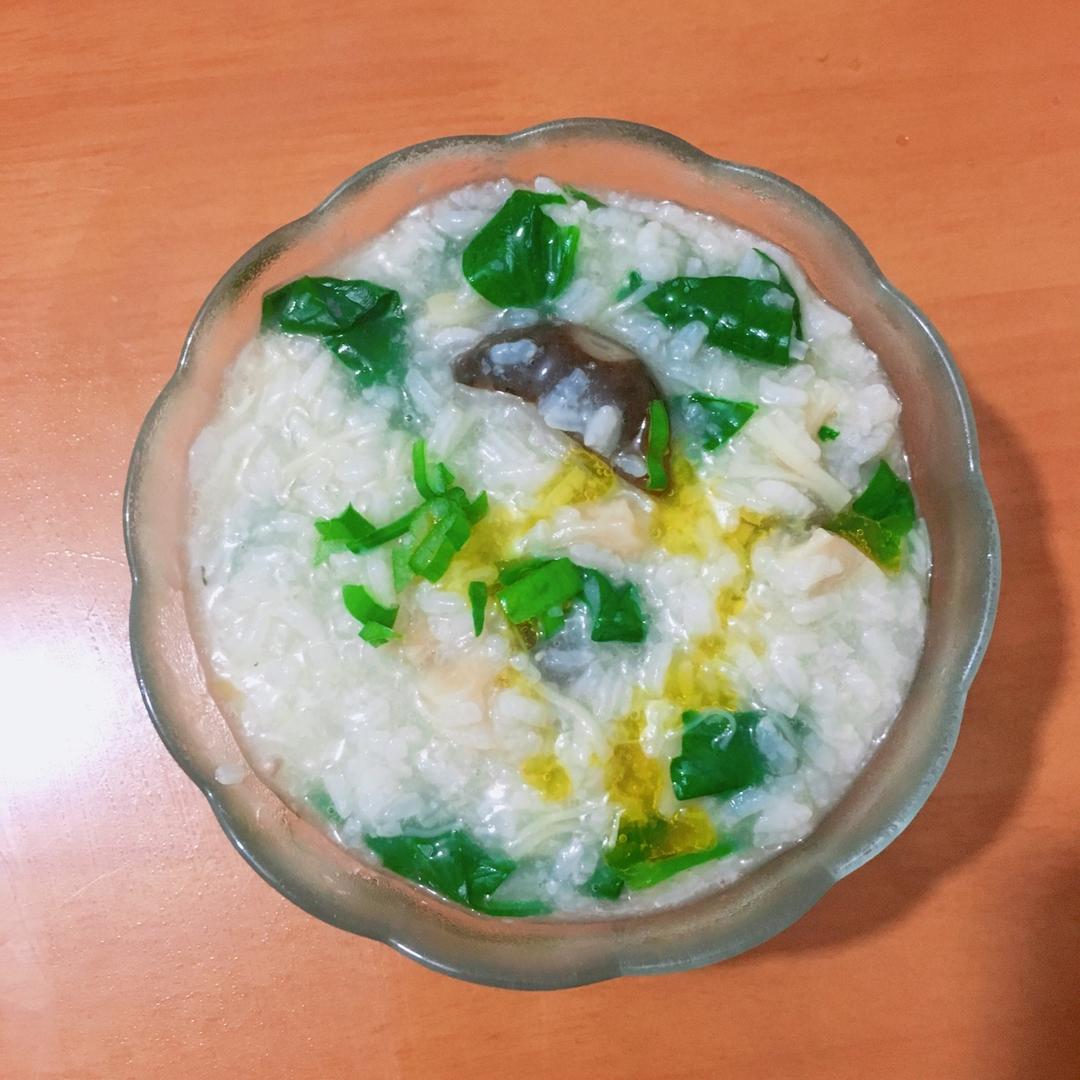 干贝菠菜粥