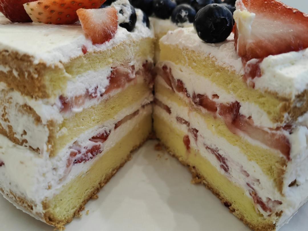 超柔软6寸戚风蛋糕(附8寸配方)零失败 超详细‼️含操作视频