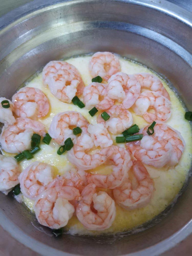 滑嫩的虾仁蛋羹
