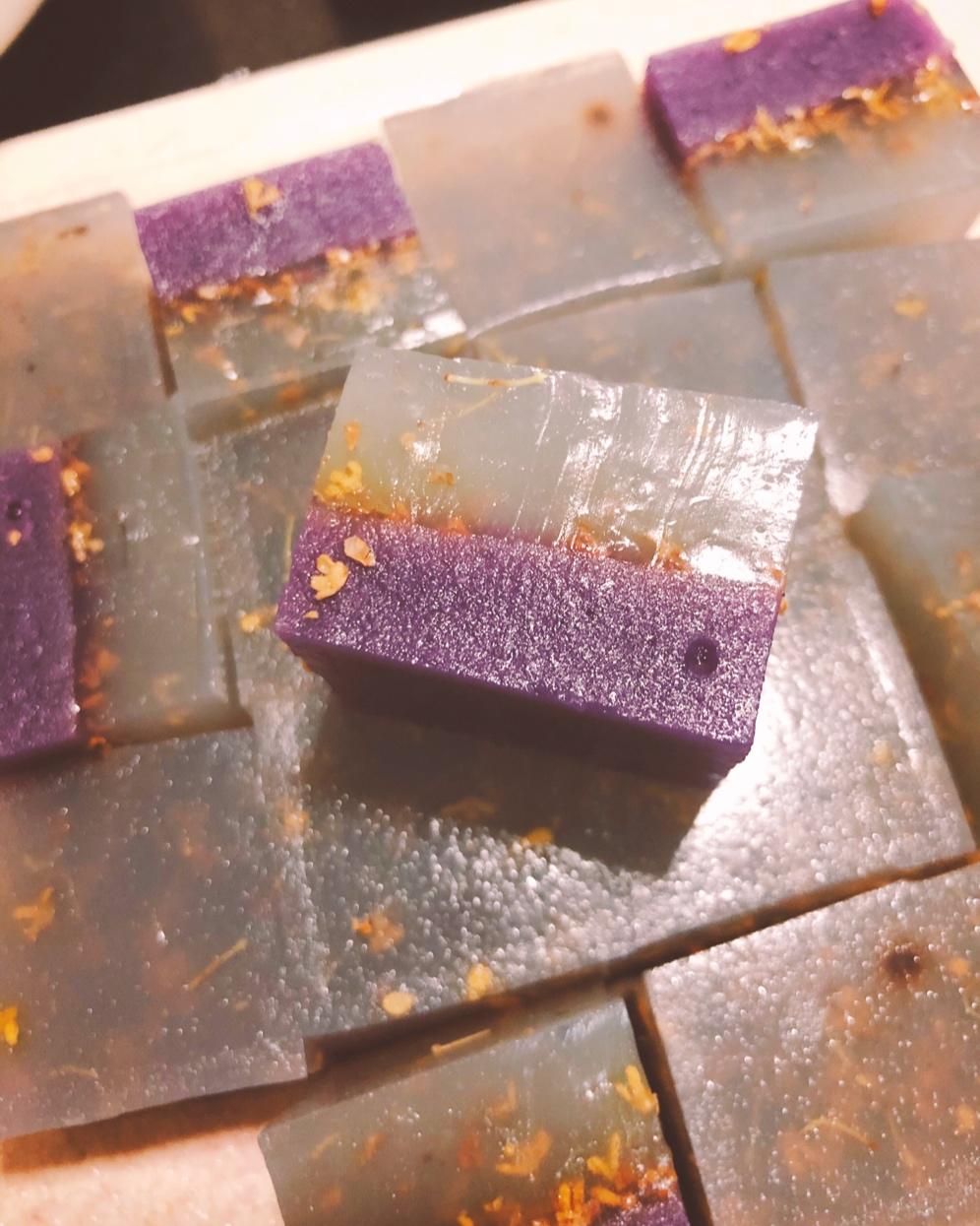 紫薯桂花马蹄糕