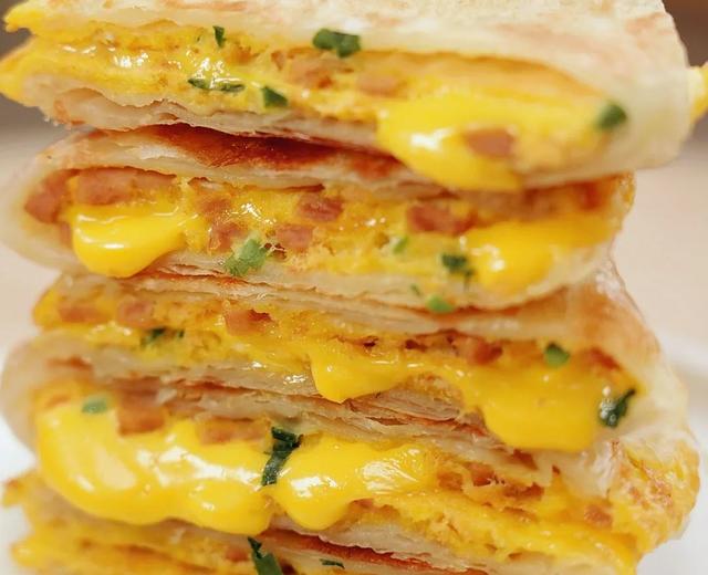 【宝宝辅食】香葱火腿手抓饼的做法