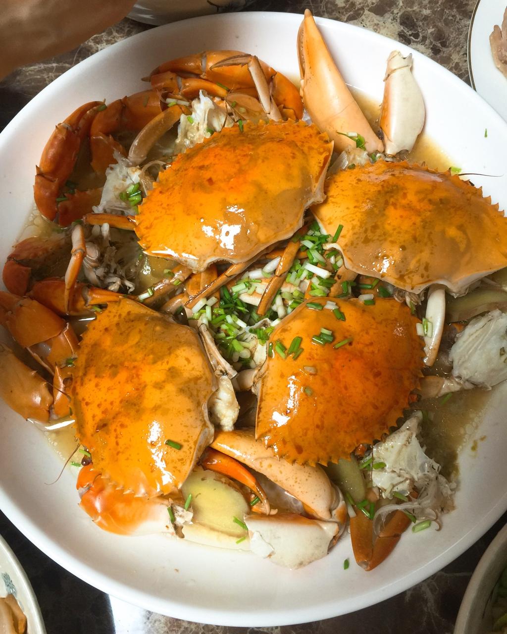 葱油蟹