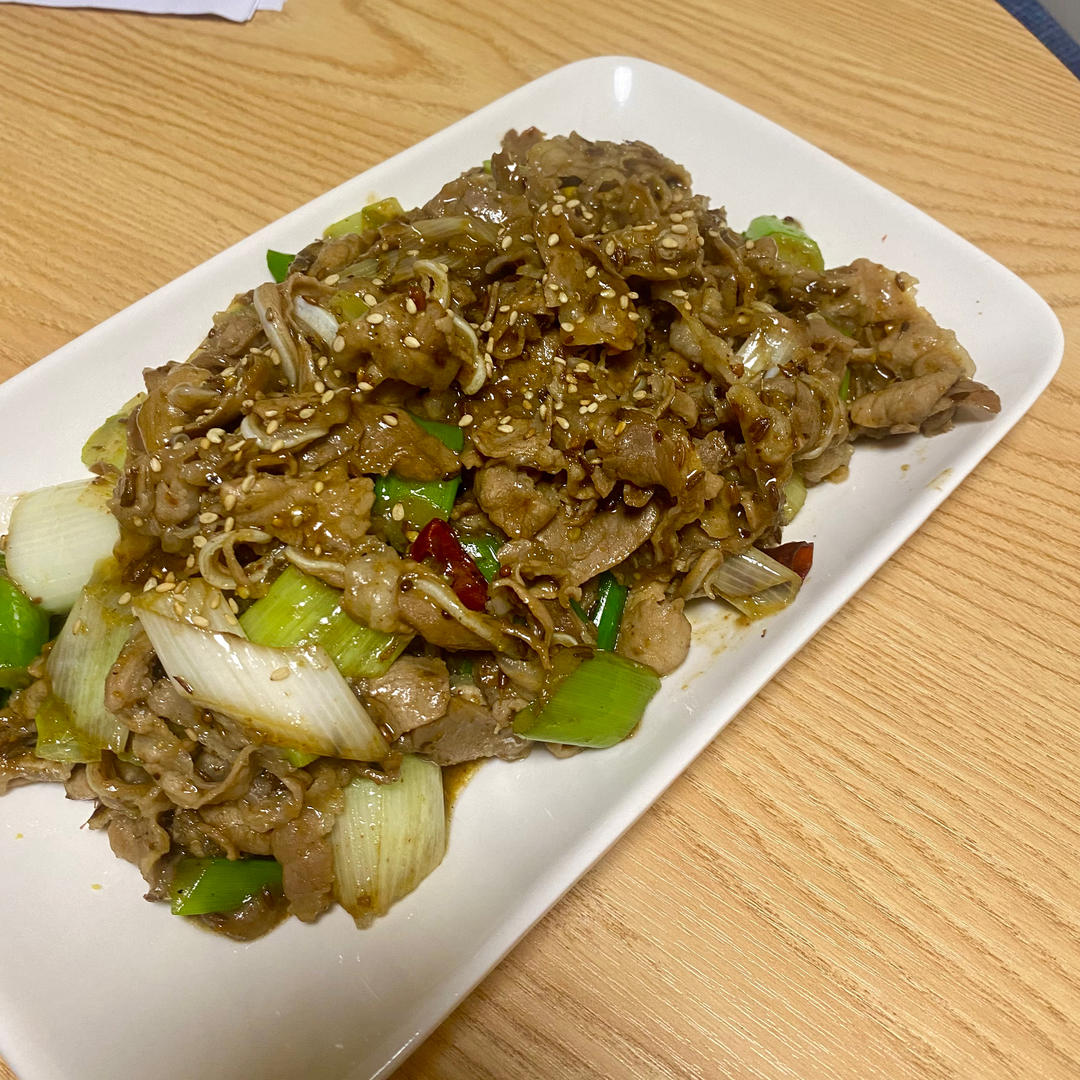 葱爆孜然羊肉卷