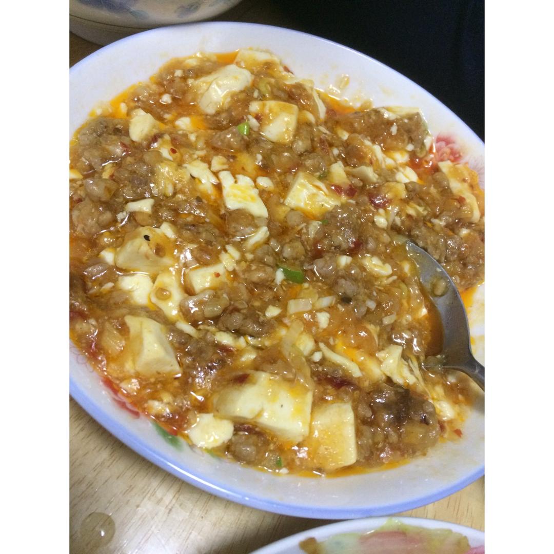 香辣肉糜豆腐