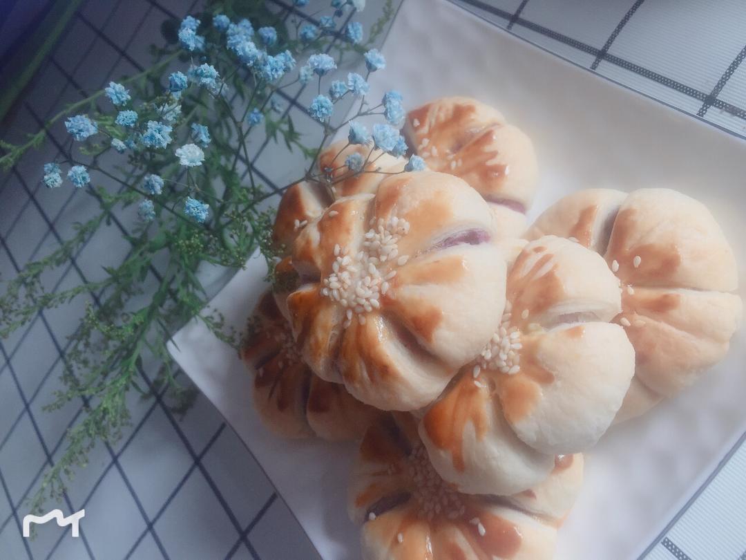 紫薯香芋梅花酥