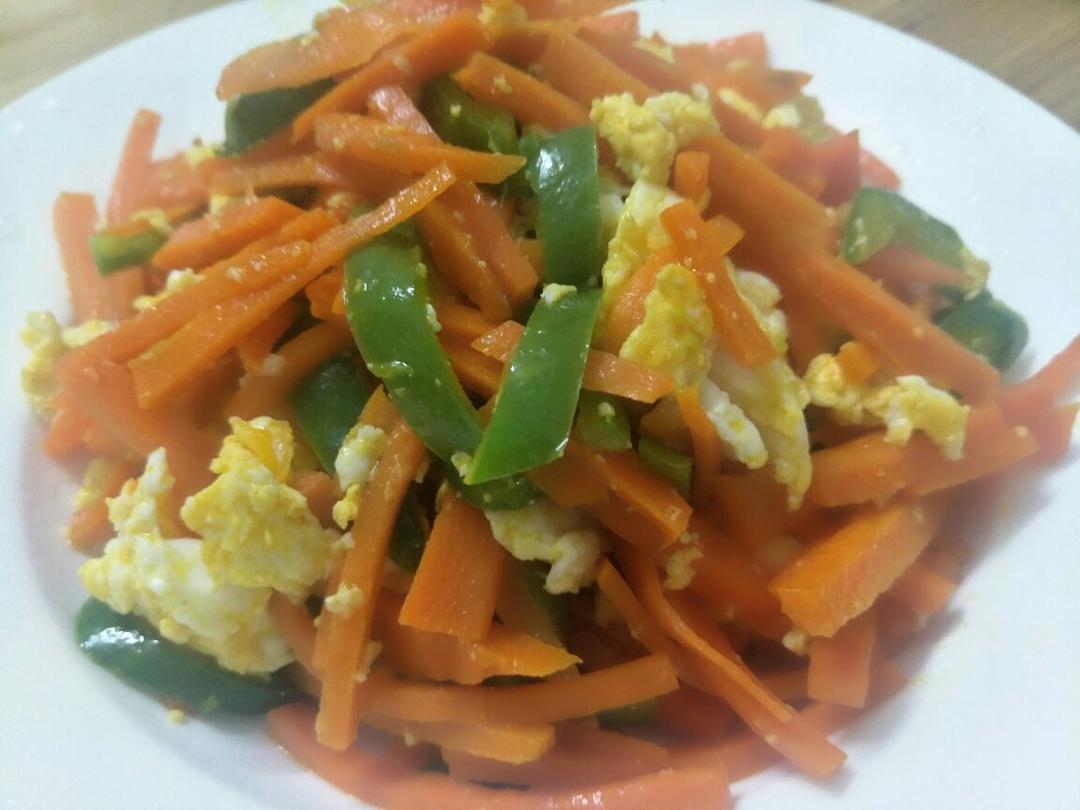 胡萝卜炒鸡蛋