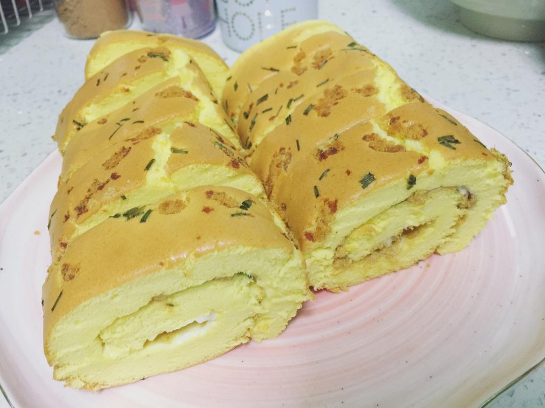 香葱肉松肥蛋糕卷～