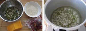 南瓜绿豆薏仁粥的做法 步骤1