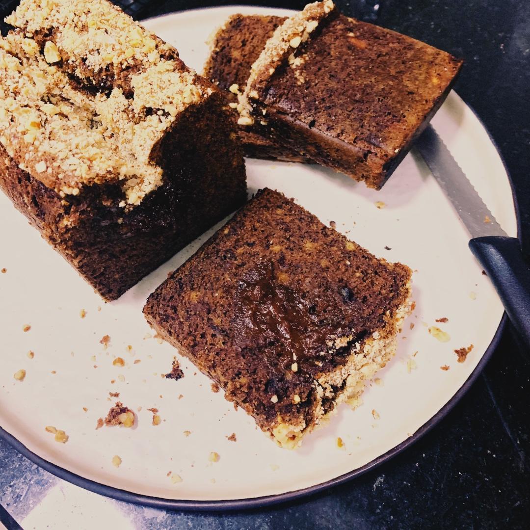 香蕉核桃磅蛋糕 Banana & Walnut Pound Cake