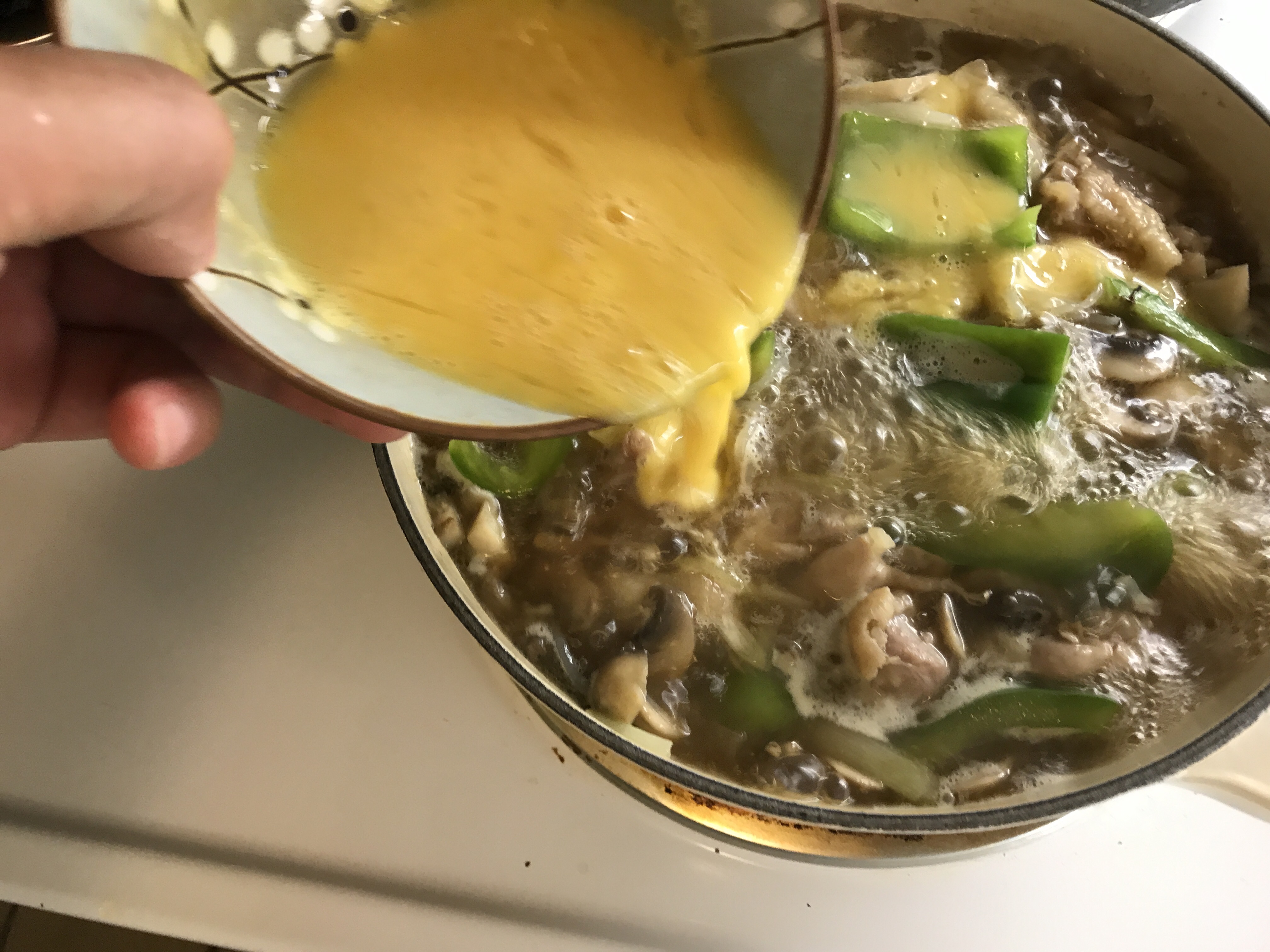 日式青椒鸡肉锅的做法 步骤10