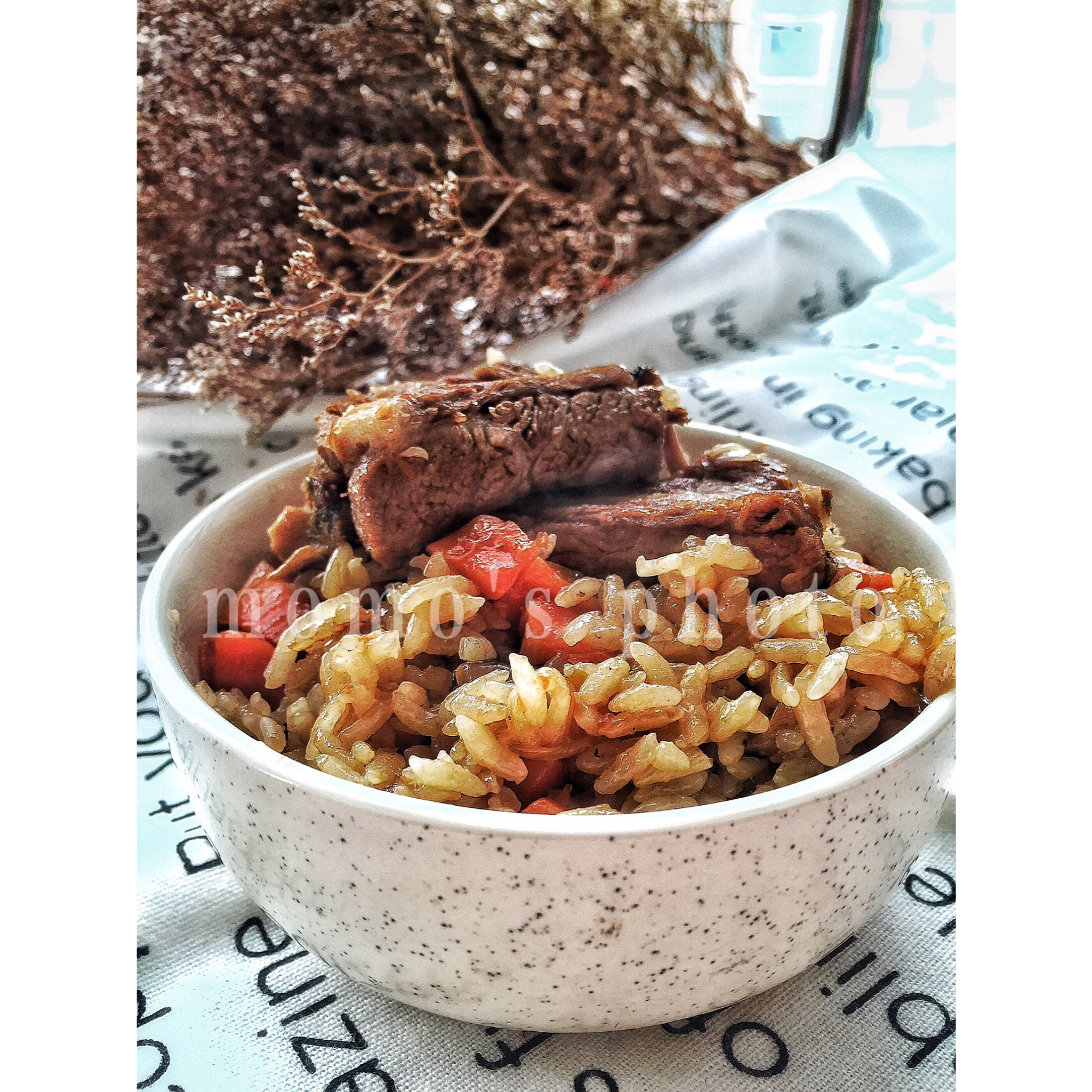 喷香排骨焖饭（爆好吃）