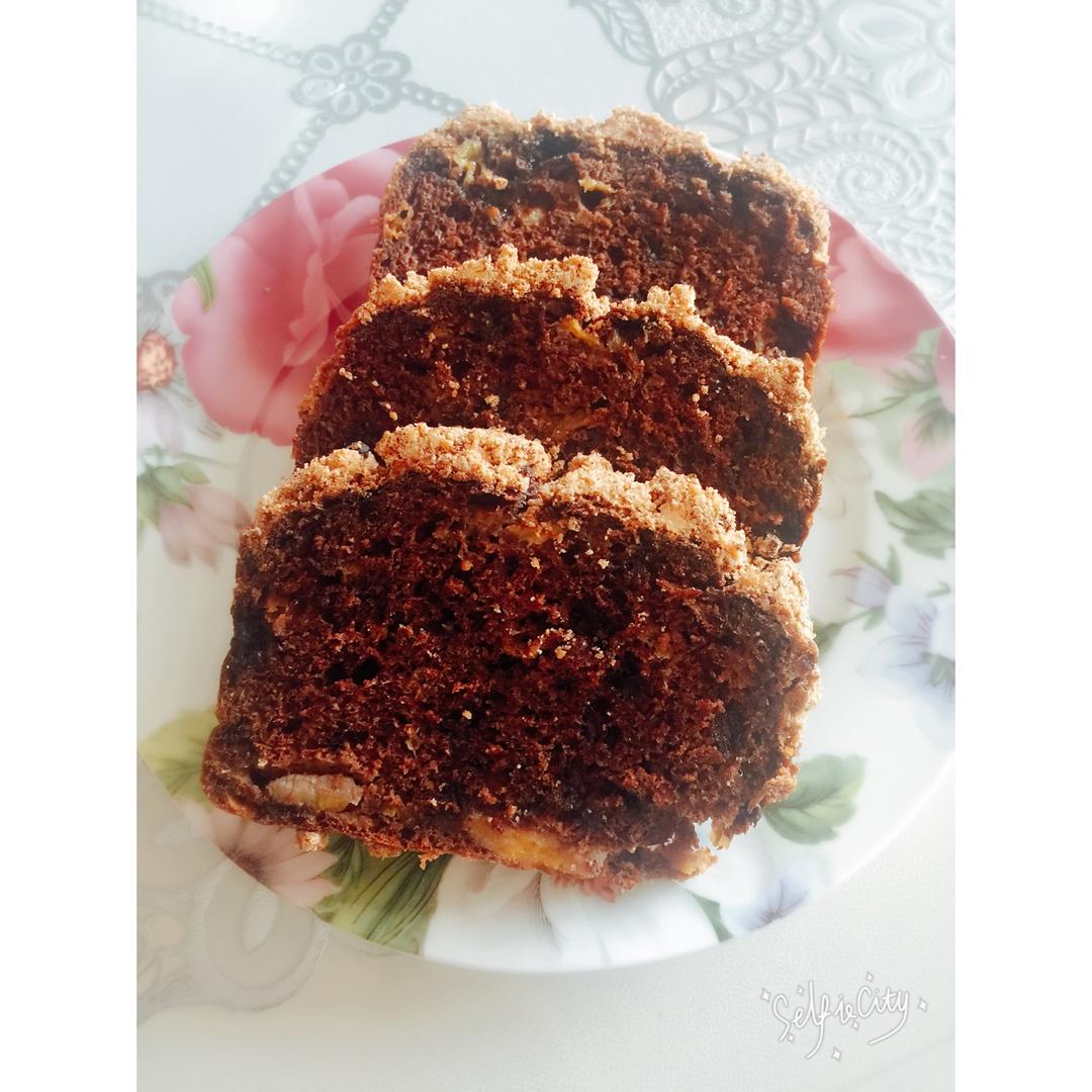 摩卡花生酥全麦快手面包丨健康·烘焙