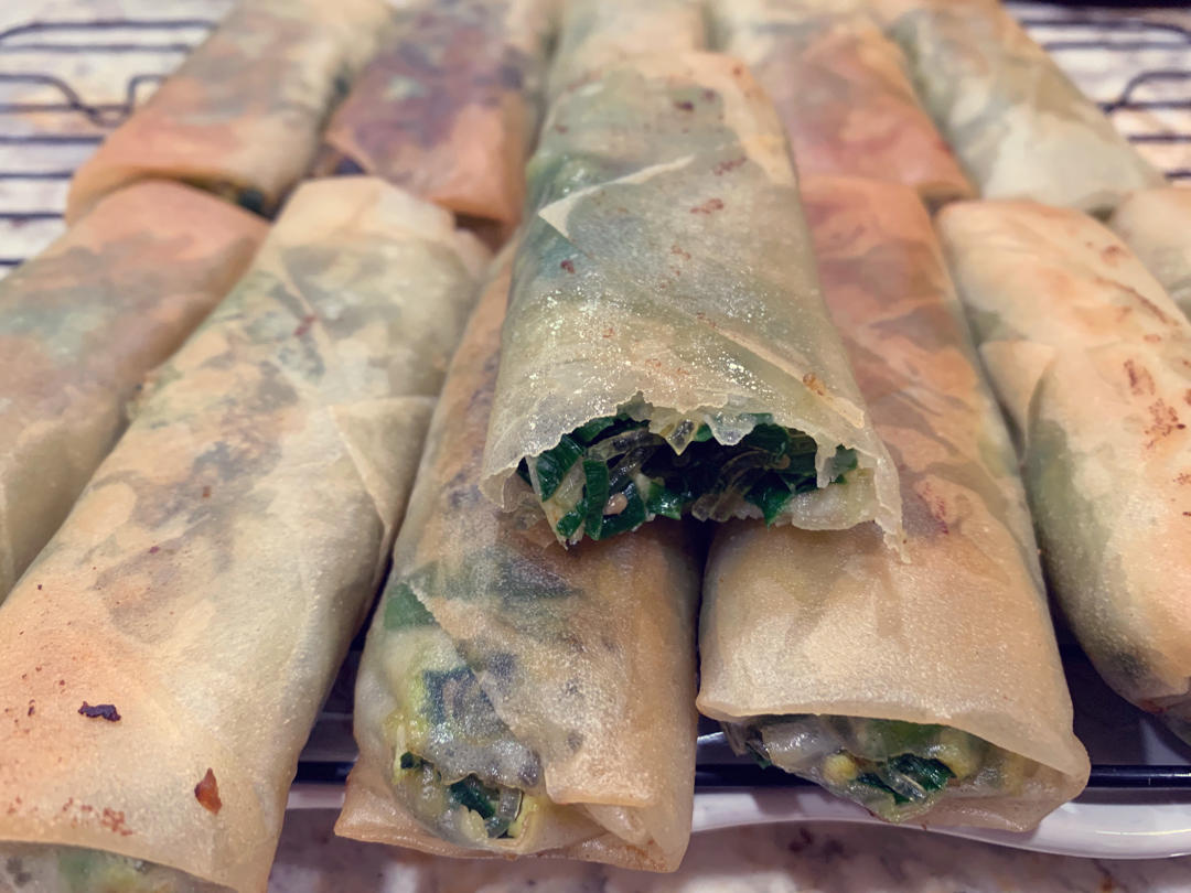 春卷皮～韭菜盒子
