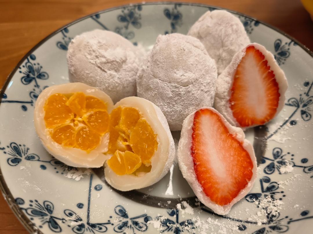 糯叽叽的草莓大福（超简单）