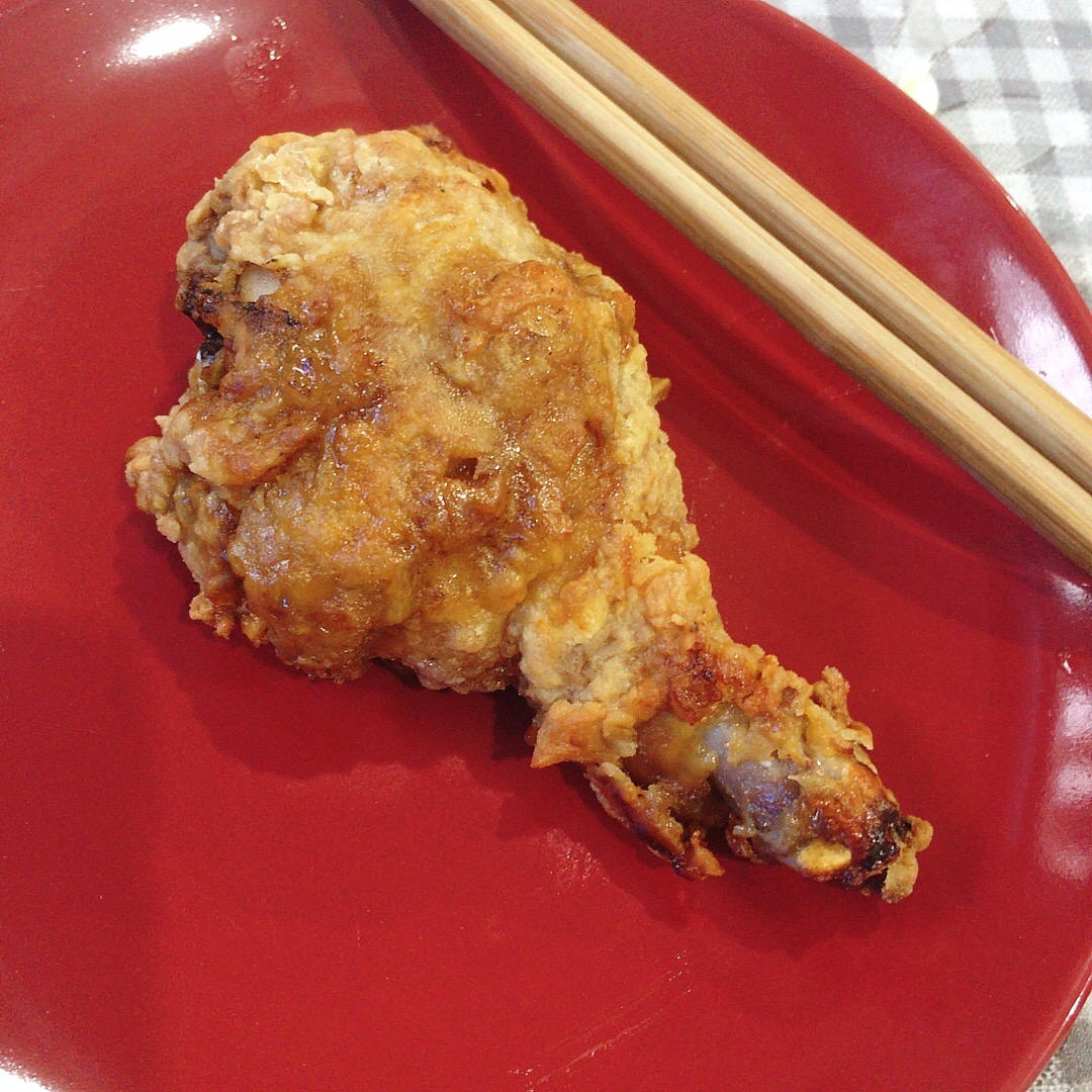 烤箱版炸鸡腿🍗健康低油～