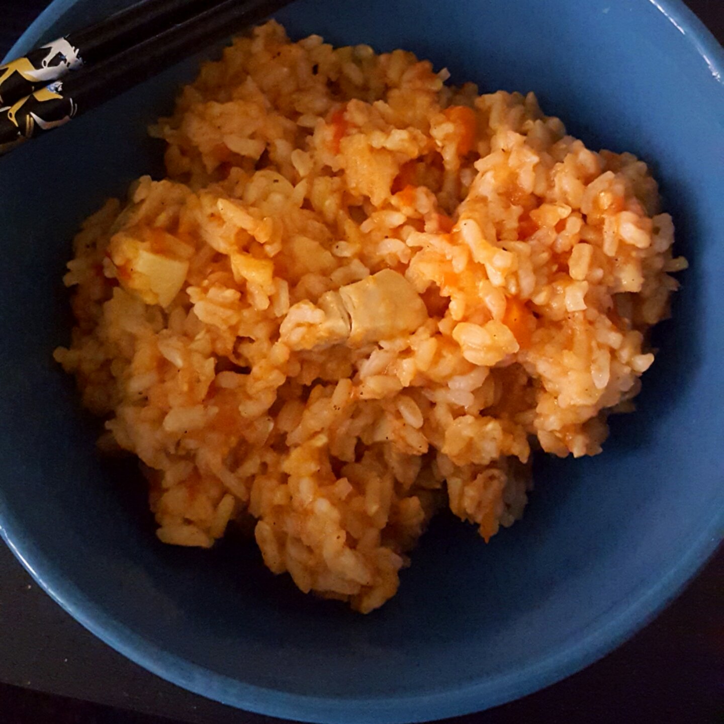 红色系茄汁炒饭