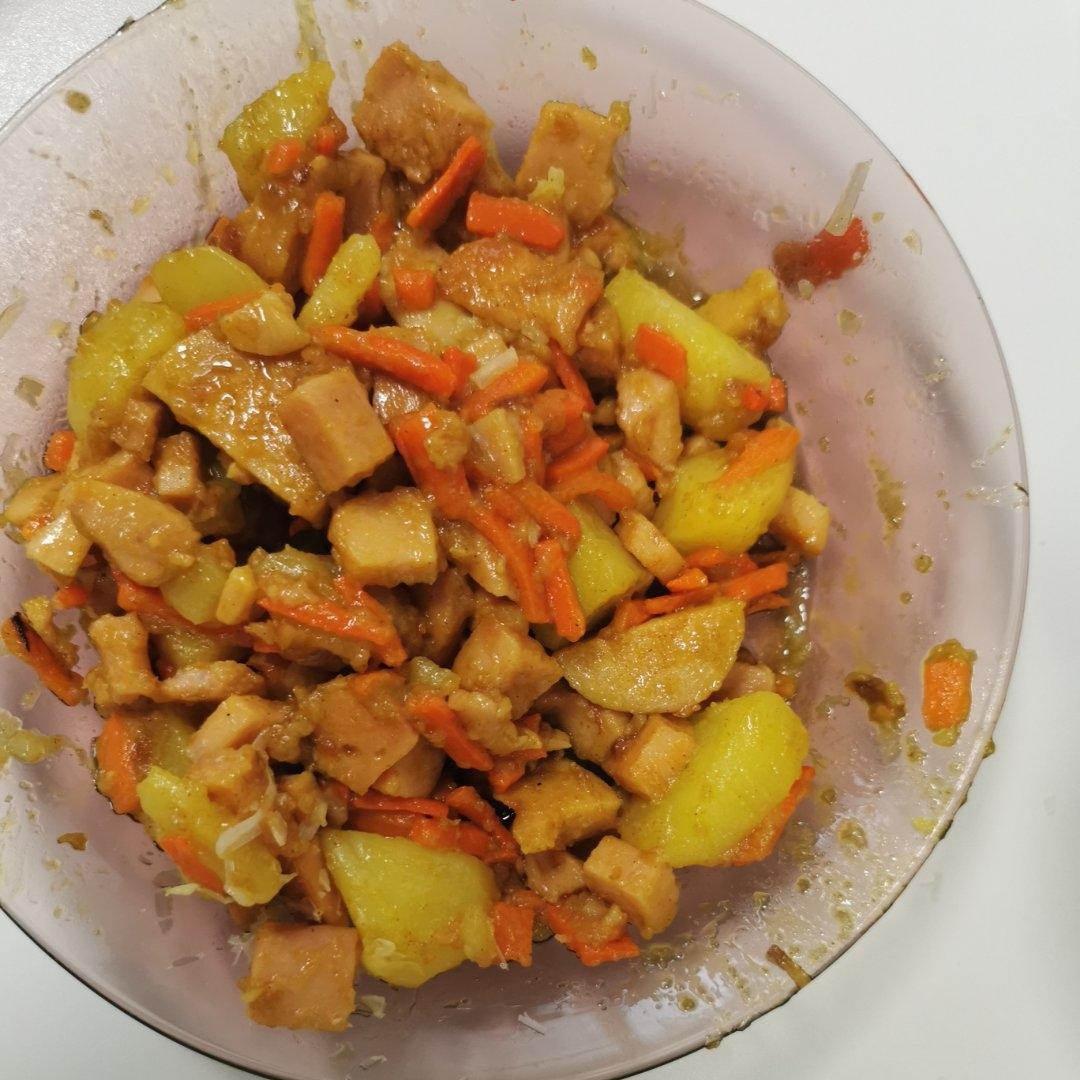 巨好吃的孜然火腿土豆丁