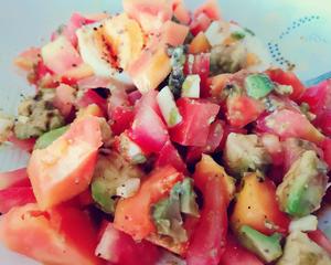 🥗半熟木瓜牛油果拌🥗超级美味复合口感沙拉的做法 步骤2