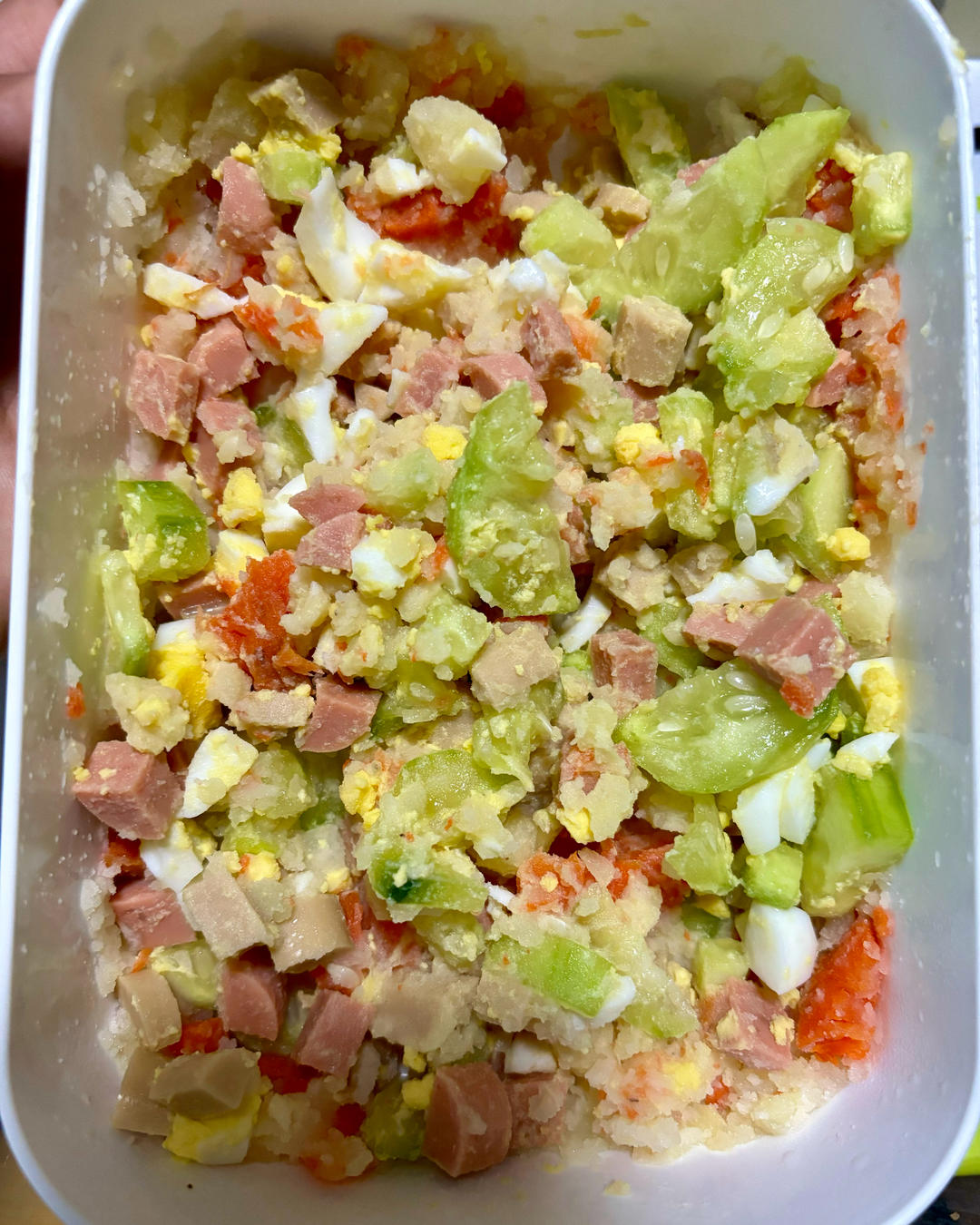 蔬菜鸡蛋土豆泥，味道清新，快捷减脂餐