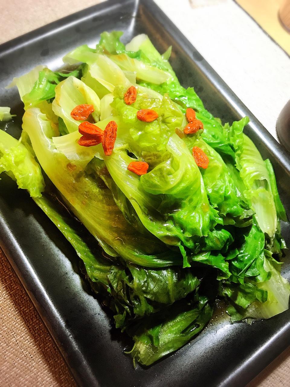 白灼生菜