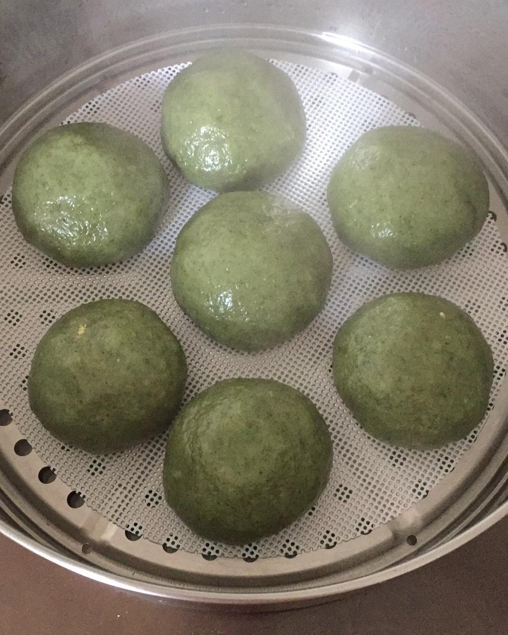 咸蛋黄肉松青团