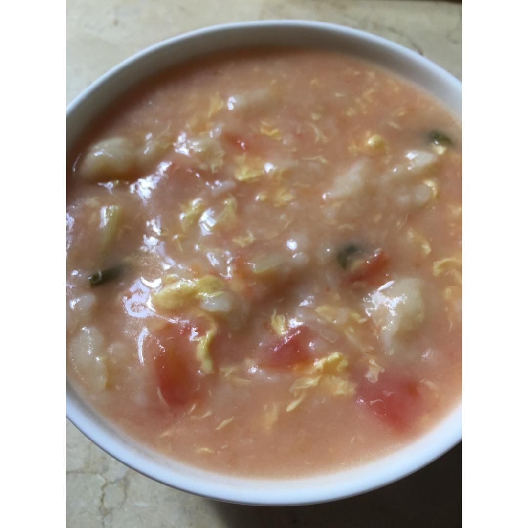 西红柿鸡蛋疙瘩汤