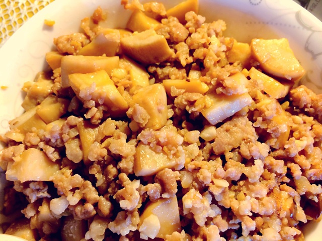 杏鲍菇辣椒炒肉糜