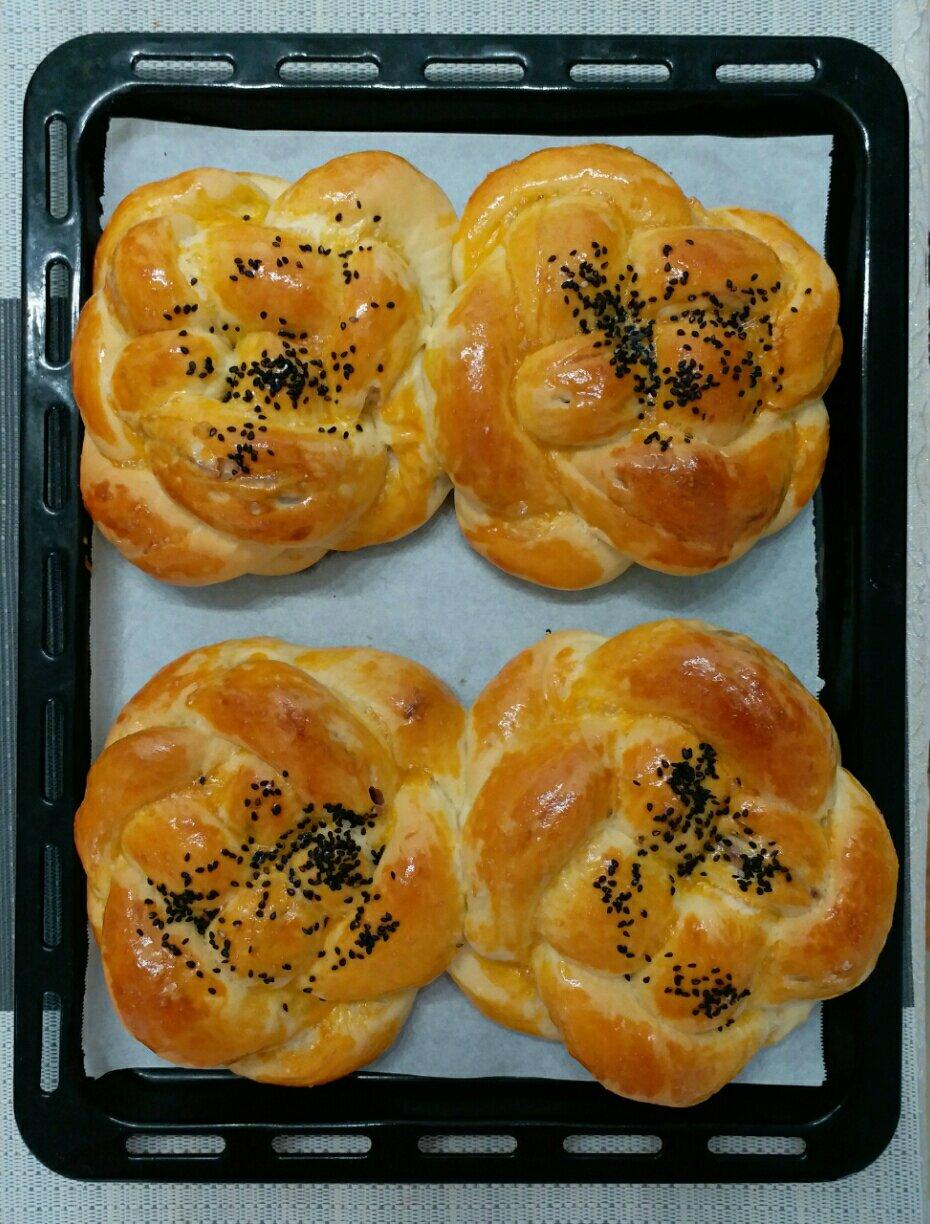 花式豆沙面包