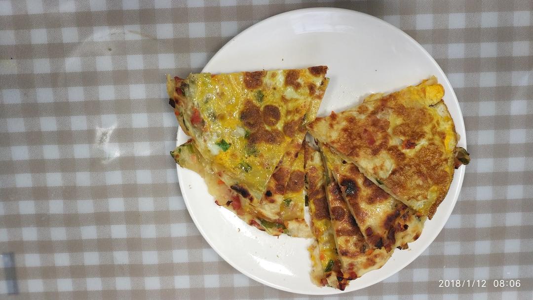 鸡蛋葱油饼                  （更新饼坯保存方法）