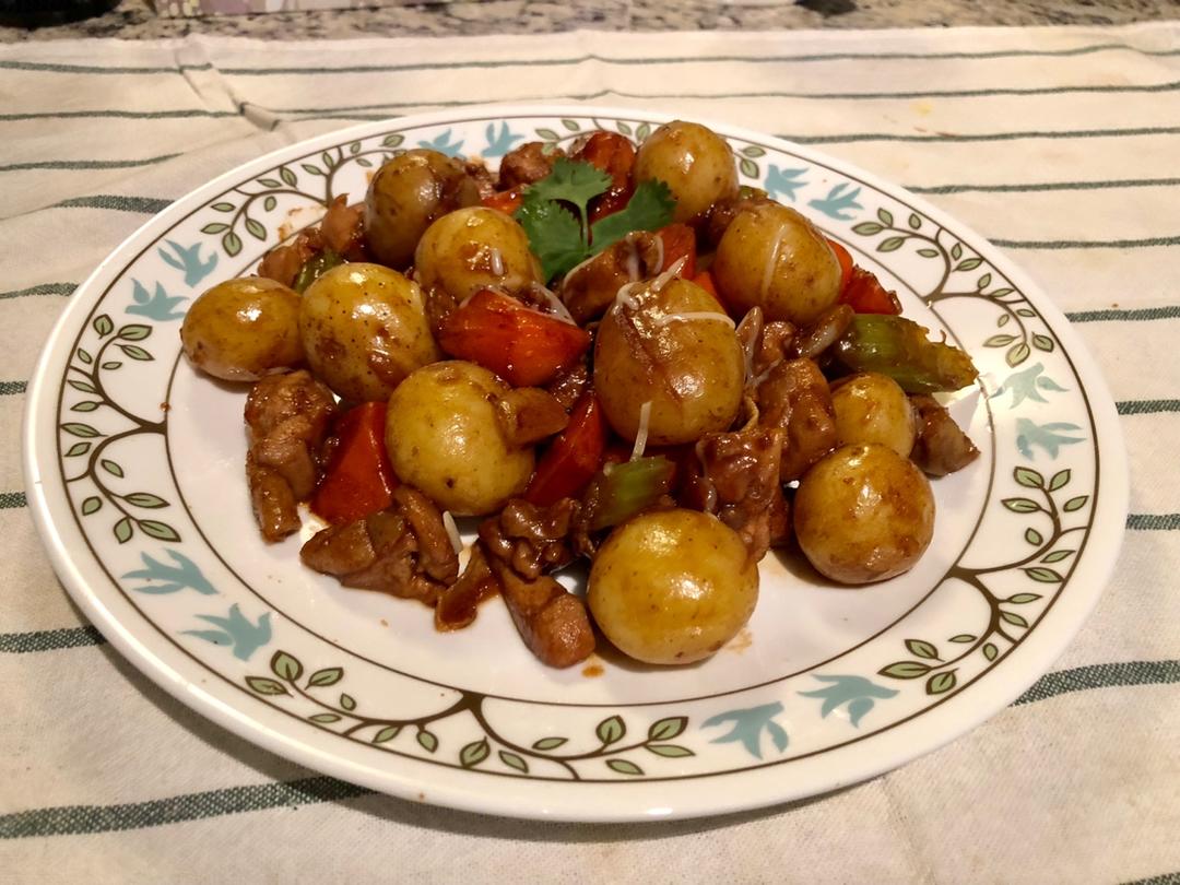 孜然香辣煎小土豆