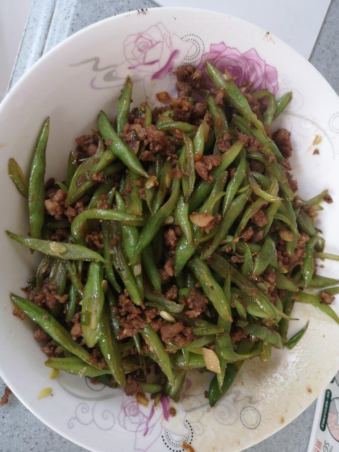 肉沫豆角下饭菜