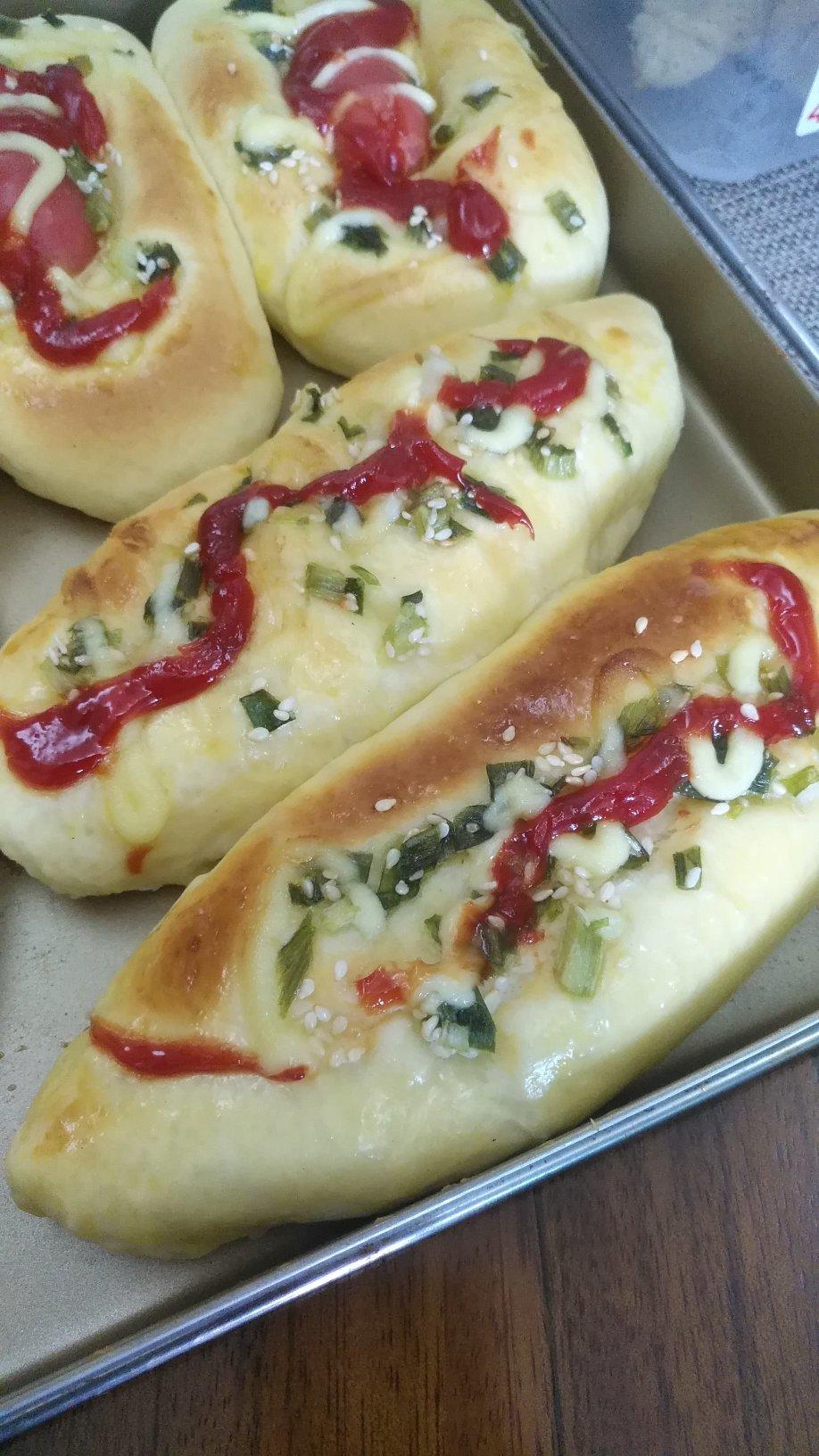 香葱火腿肉松面包