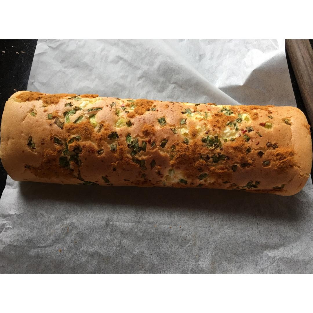 香葱肉松蛋糕卷