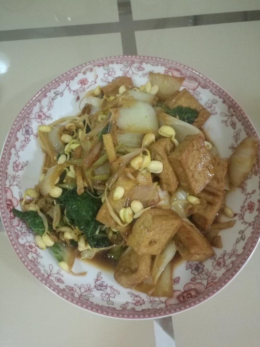 小白菜炒豆腐