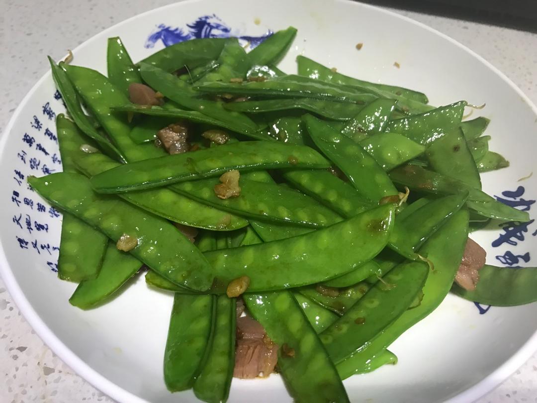 培根炒荷兰豆