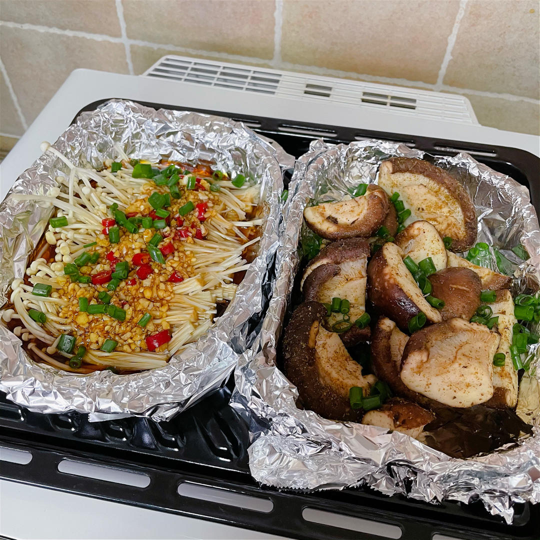 蒜蓉烤金针菇（烤箱版）