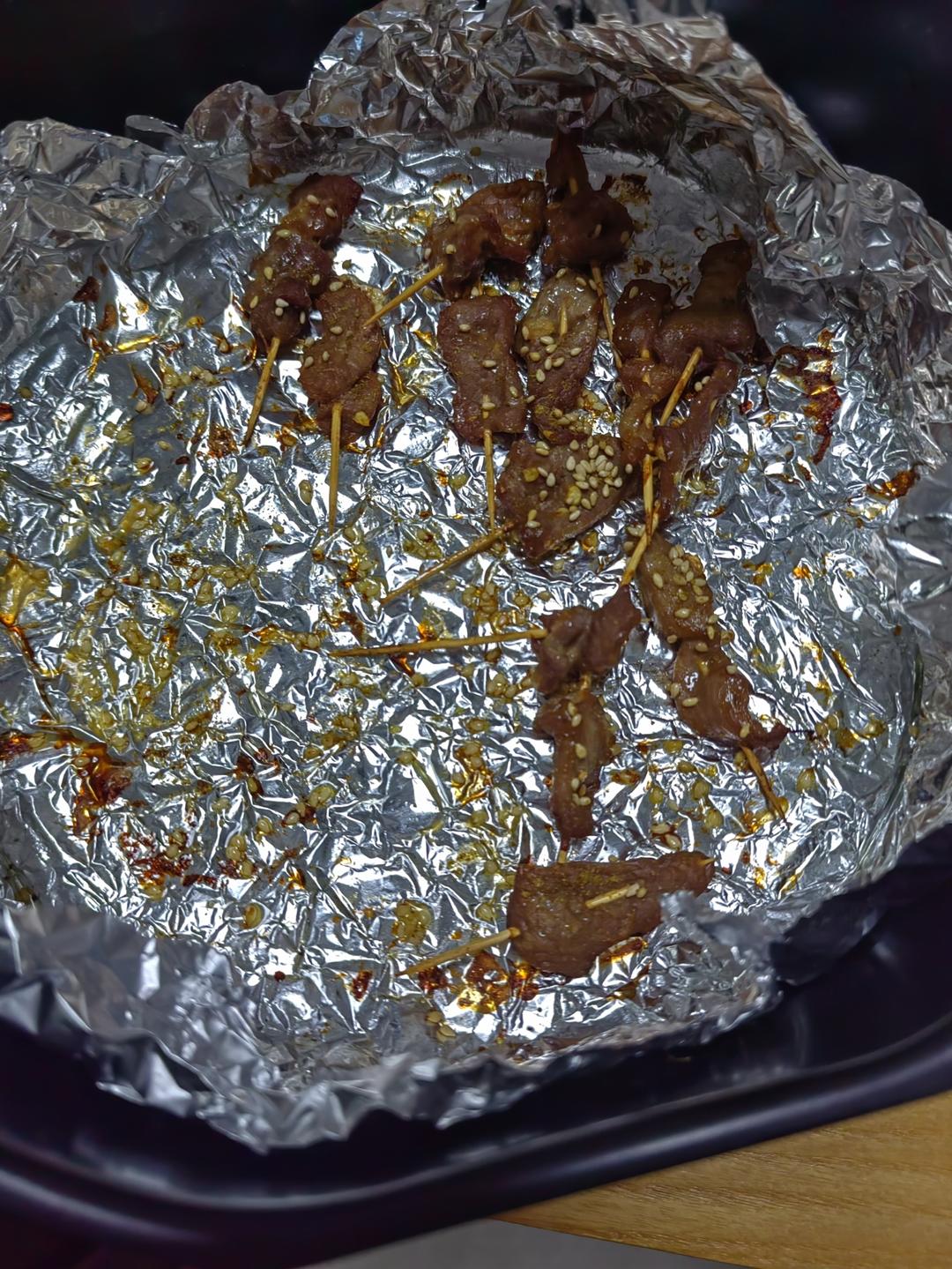 牙签烤羊肉(空气炸锅)