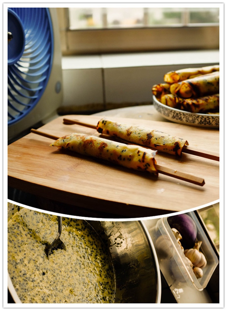 平底锅脆皮蛋卷