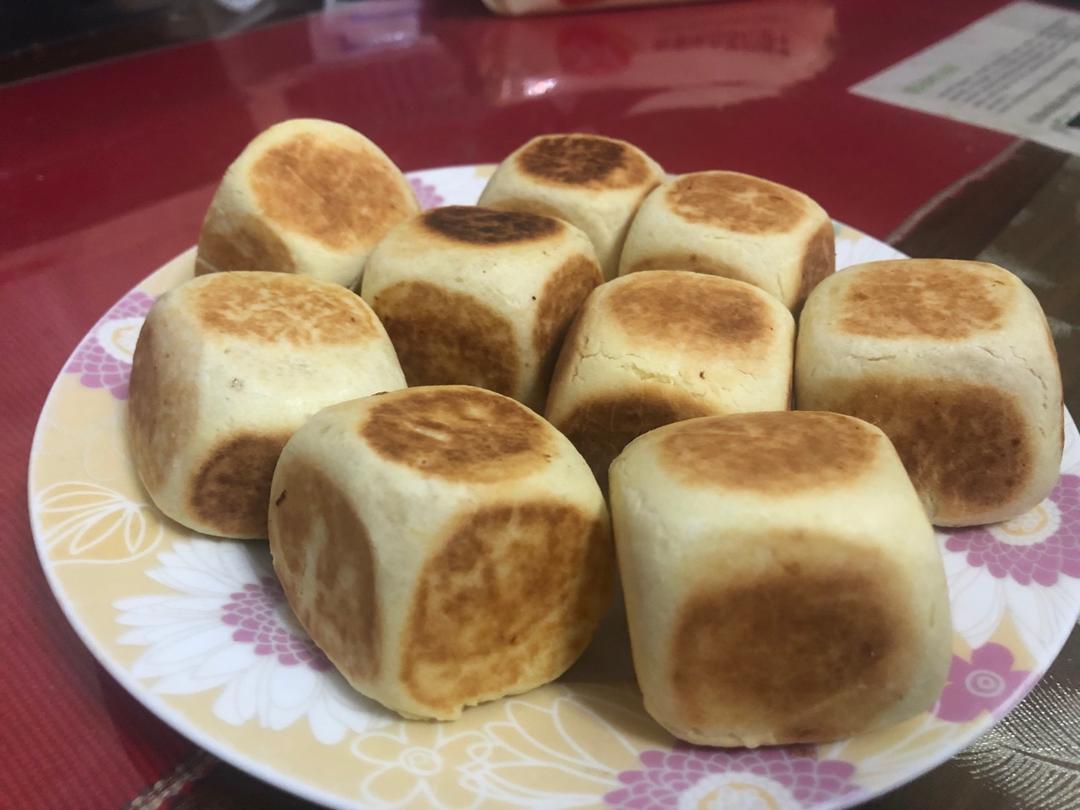 网红爆浆香芋紫薯仙豆糕，只需一口平底锅