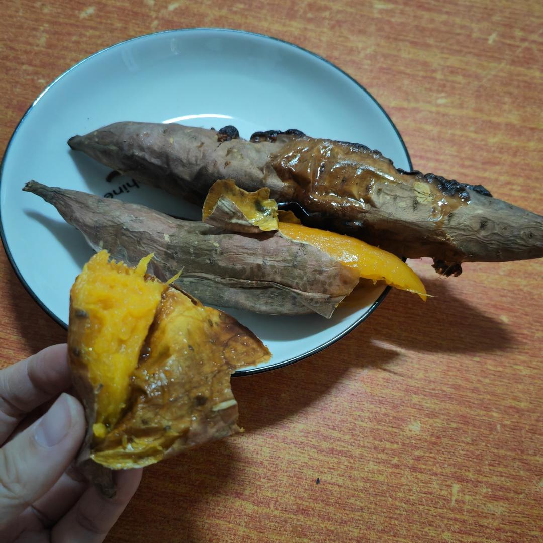 【糯唧唧的烤红薯】糖油四溢皮肉分离外糯里嫩吸溜着吃！