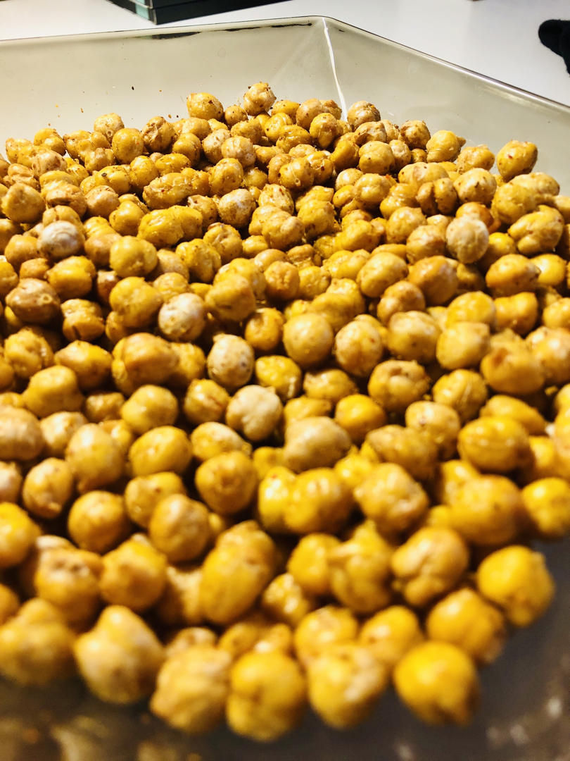 香酥烤鹰嘴豆｜减脂小零食（附快速煮豆方法，空气炸锅版）